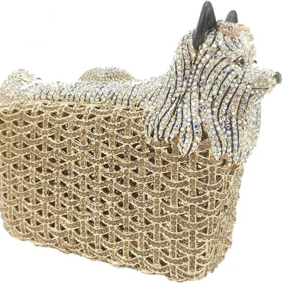 Crystal Rhinestone Evening Purse NWOT - Picture 1 of 7